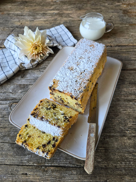 Plumcake semplice con gocce di cioccolato