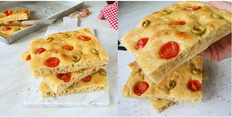 Focaccia senza impasto