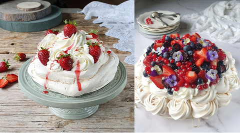 Pavlova fragole e chantilly