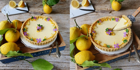 Crostata con crema al limone