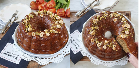 Torta al pistacchio e nocciola