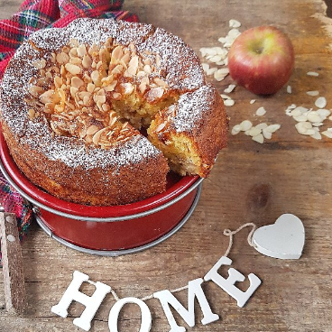 Torta di mele e mandorle