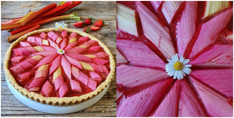 Crostata primavera rabarbaro e fragole