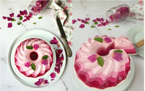 Panna cotta alle rose