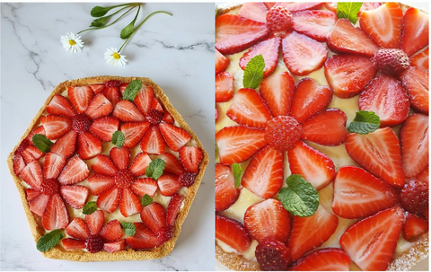 Crostata fior di fragole