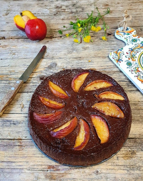 Torta piemontese alle pesche